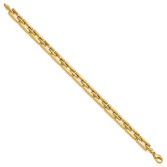14K Polished 6.5mm Fancy Link Bracelet