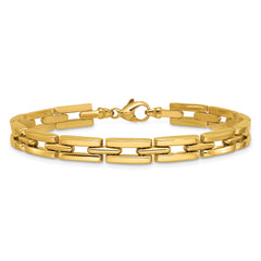 14K Polished 6.5mm Fancy Link Bracelet