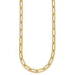 14K Polished Fancy Link Necklace