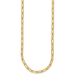 14K Polished Fancy Link Necklace