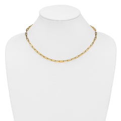 14K Polished Fancy Link Necklace