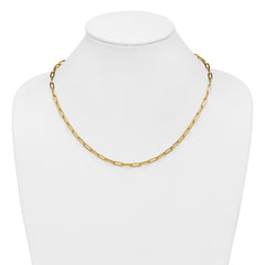 14K Polished Fancy Link Necklace