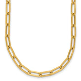 14K Polished Fancy Link Necklace