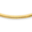 14K Polished and Satin 4mm 16in Reversible Omega Necklace
