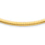 14K Polished and Satin 4mm 18in Reversible Omega Necklace
