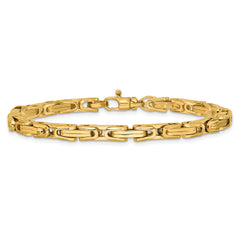 14K Polished Fancy Link Bracelet