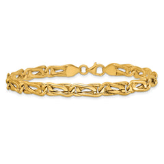 14K Polished Fancy Link Bracelet