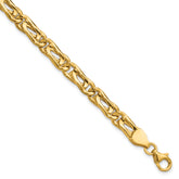 14K Polished Fancy Link Bracelet