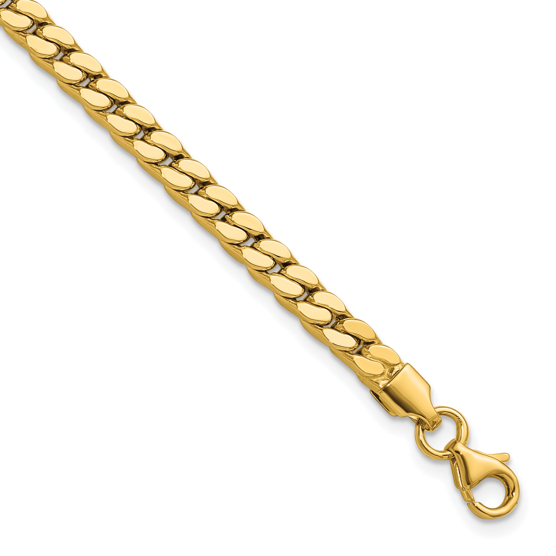 14K Polished Fancy Link Bracelet