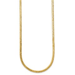 14K Polished Fancy Link Necklace