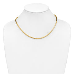14K Polished Fancy Link Necklace