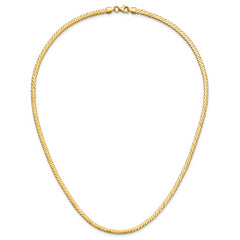 14K Polished Fancy Link Necklace