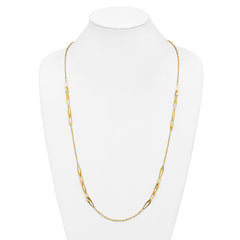 14K Polished Fancy Link Necklace