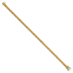 14K Polished Fancy Link Bracelet