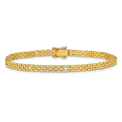 14K Polished Fancy Link Bracelet