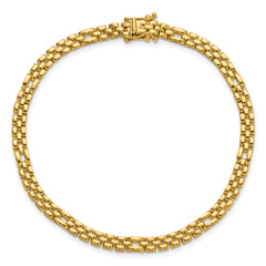 14K Polished Fancy Link Bracelet