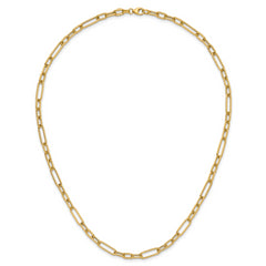 14K Polished Fancy Link Necklace
