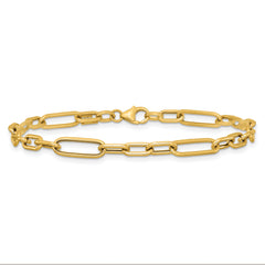 14K Polished Fancy Link Bracelet