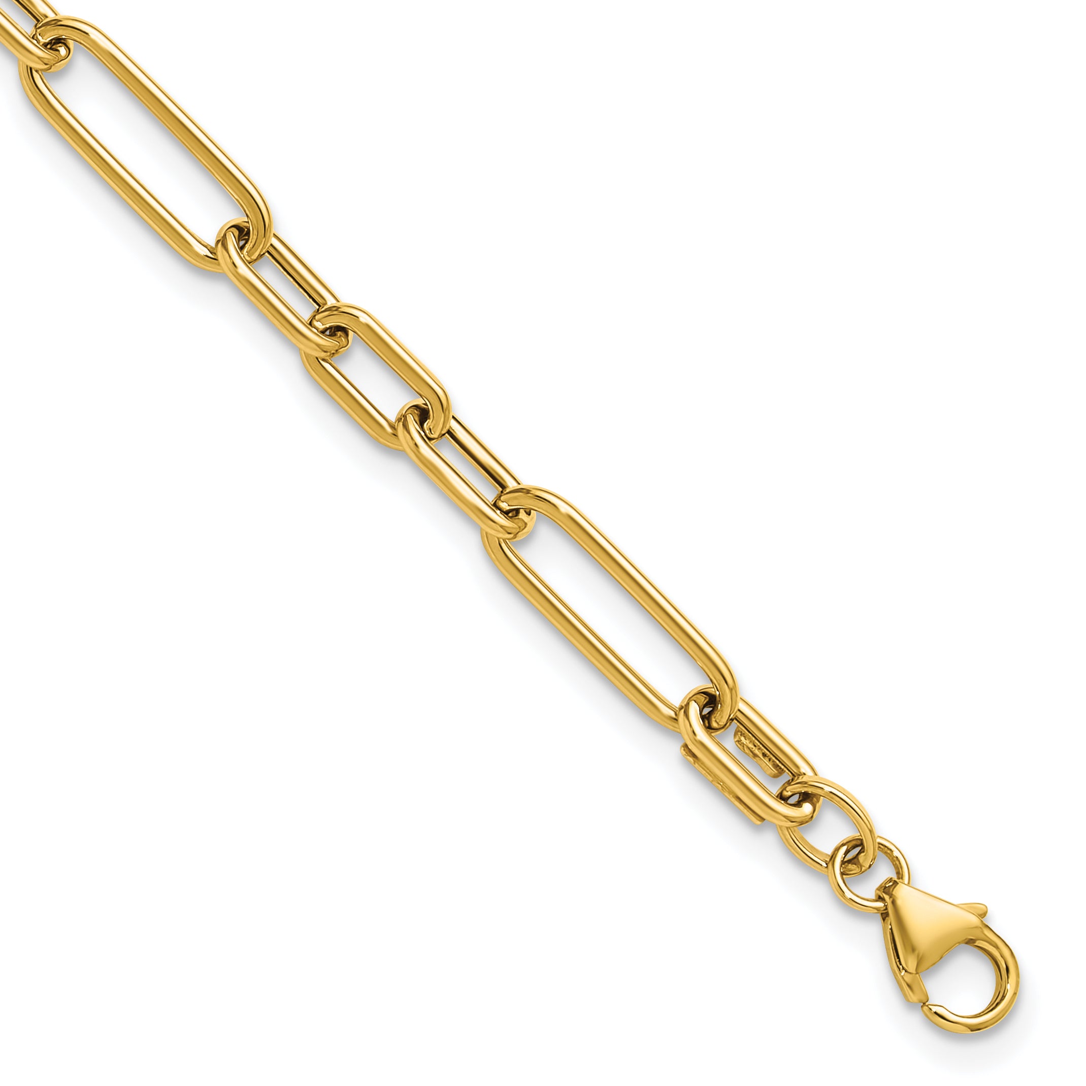 14K Polished Fancy Link Bracelet