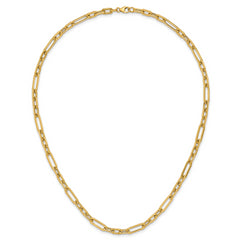 14K Polished Fancy Link Necklace