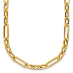 14K Polished Fancy Link Necklace