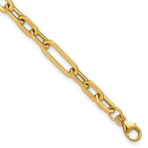 14K Polished Fancy Link Bracelet
