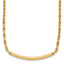 14K Polished Fancy Link Bar w/.5in ext. Necklace