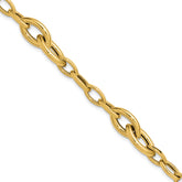 14K Polished Fancy Link Bracelet