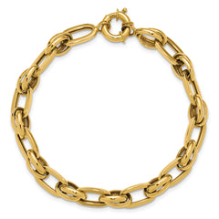 14K Polished Fancy Link Bracelet