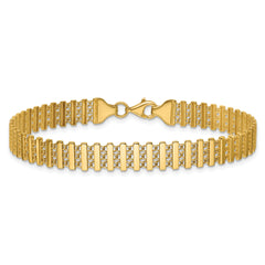14K Polished Fancy Link Bracelet