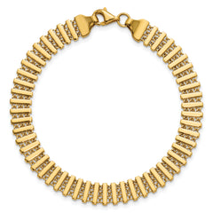 14K Polished Fancy Link Bracelet