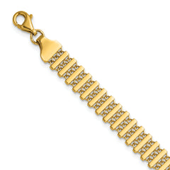 14K Polished Fancy Link Bracelet