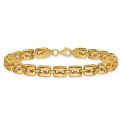 14K Polished Fancy Link Bracelet