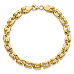 14K Polished Fancy Link Bracelet