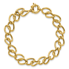 14K Polished Fancy Link Bracelet