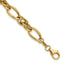 Fancy Link Bracelet in 14K Yellow Gold, Moveable, 7.5 Inch - Sophia Jewelers