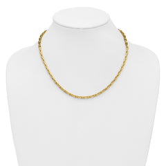 14K Polished Fancy Link Necklace