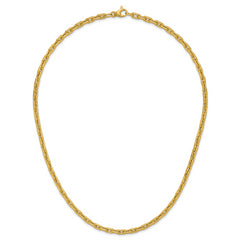 14K Polished Fancy Link Necklace