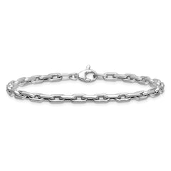 14K White Gold Polished Fancy Link Bracelet