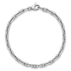 14K White Gold Polished Fancy Link Bracelet