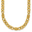 14K Polished and Textured Fancy Link Necklace