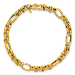 14K Polished Fancy Link Bracelet