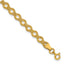 14K Polished and D/C and Textured Fancy Bracelet