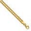 14K Polished and Textured Fancy Bracelet