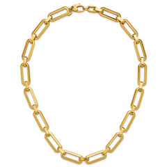 14K Polished Fancy Link Necklace