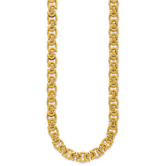 14K Polished Fancy Link Necklace