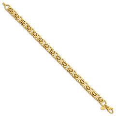 14K Polished Fancy Link Bracelet