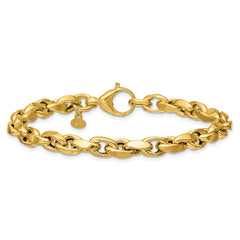 14K Polished Fancy Link Bracelet