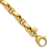 14K Polished Fancy Link Bracelet