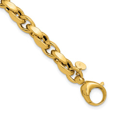 14K Polished Fancy Link Bracelet